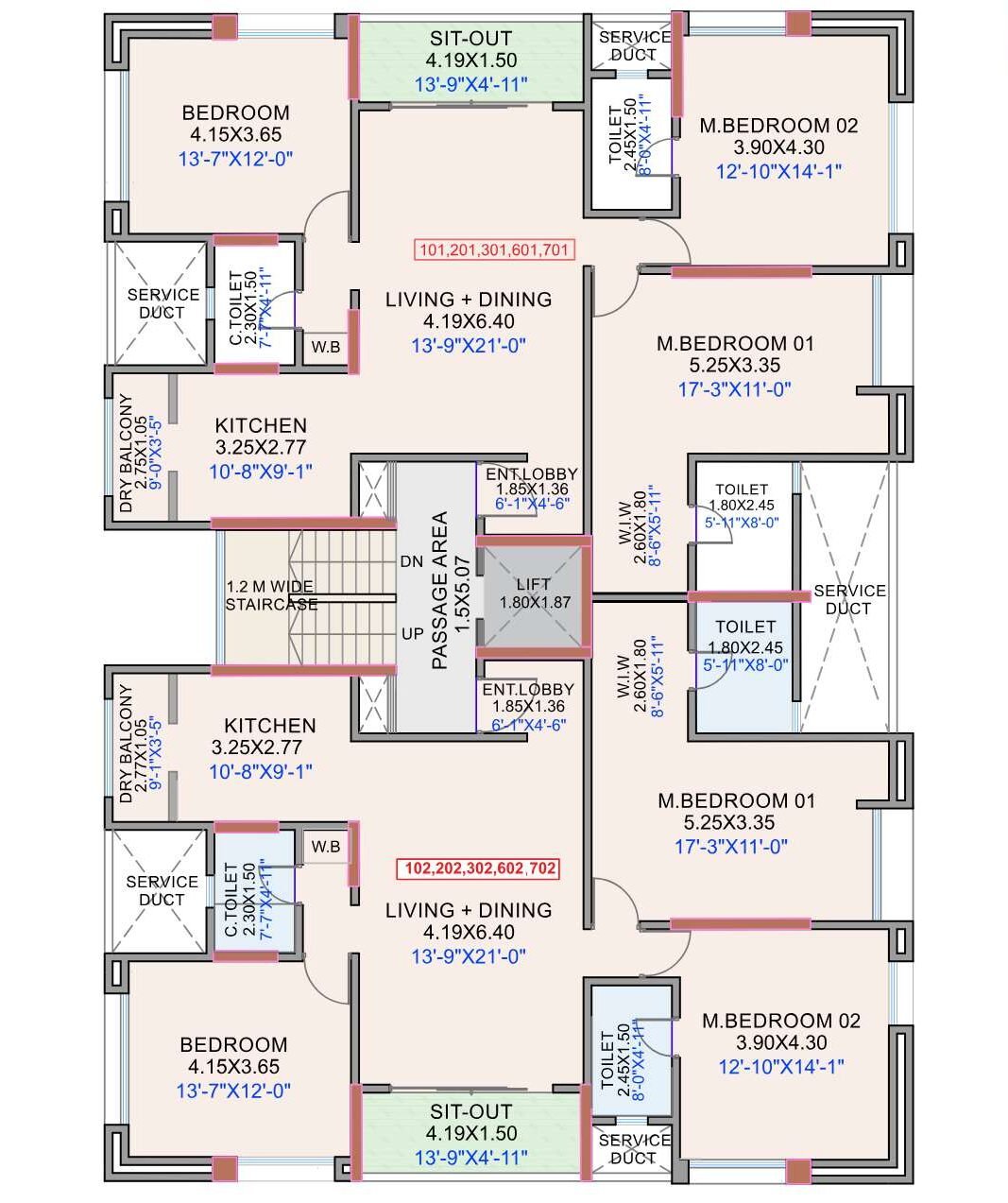 Floor Plan - Multi-Level Residence